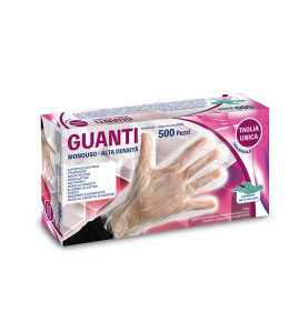500 PZ GUANTI IN HDPE TAGLIA U
