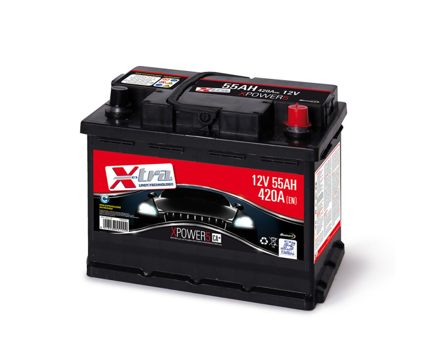 ACCUMULATORE 55 AMP EXTRA S-MA