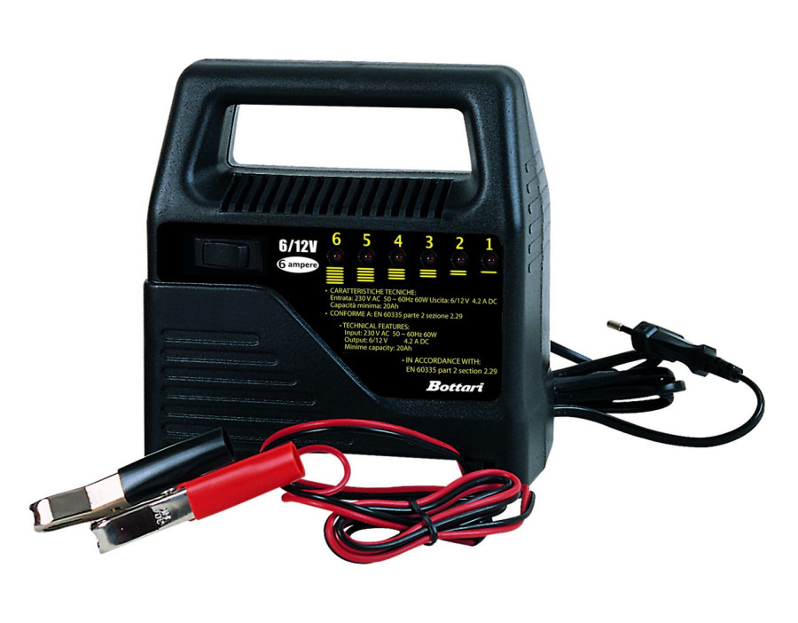 CARICA BATTERIE 6 AMP- 12V-230