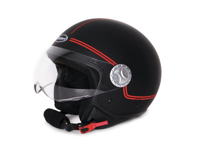 CASCO BOOMERANG NERO OPACO - R