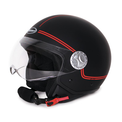 CASCO BOOMERANG NERO OPACO - R