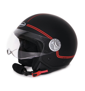 CASCO BOOMERANG NERO OPACO - R