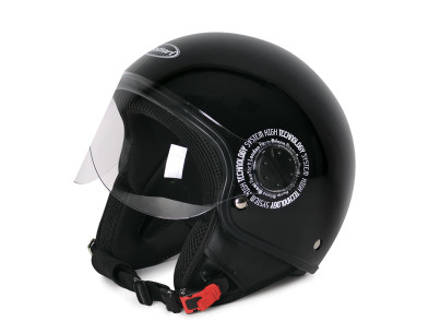 CASCO RIBOT NERO LUCIDO XS