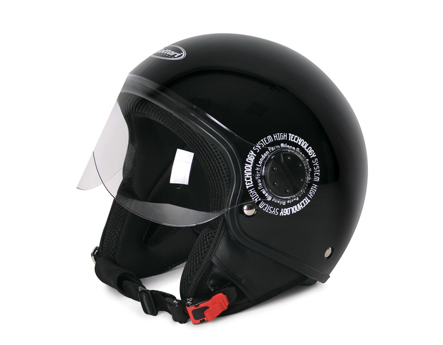 CASCO RIBOT NERO LUCIDO XS