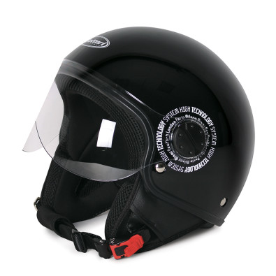 CASCO RIBOT NERO LUCIDO XS