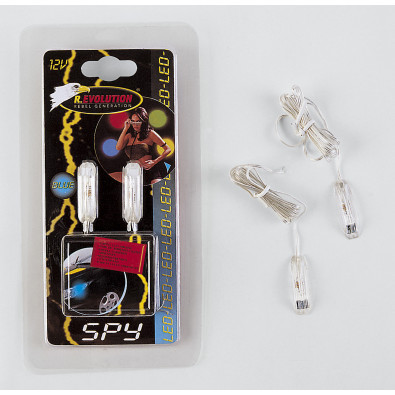 COPPIA LUCI ADESIVE SPY BLU