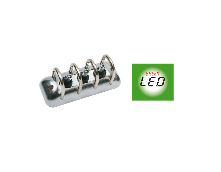 INTERRUTTORE TRIPLO A LED CROM