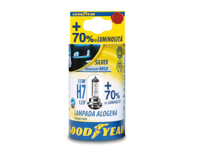 LAMPADA H7 12V 55W 70% SILVER