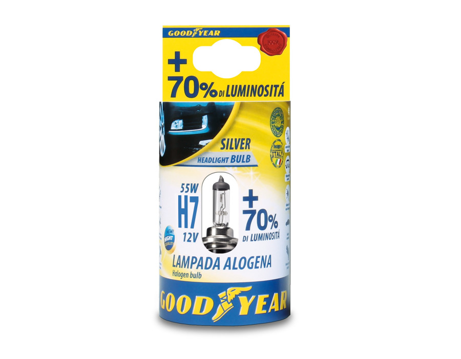 LAMPADA H7 12V 55W 70% SILVER