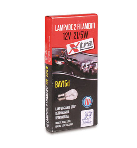 LAMPADE 2 FILAMENTI 12V 21W