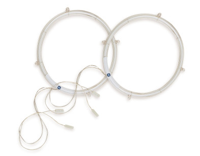 LUCI NEON BLU TONDI COPPIA