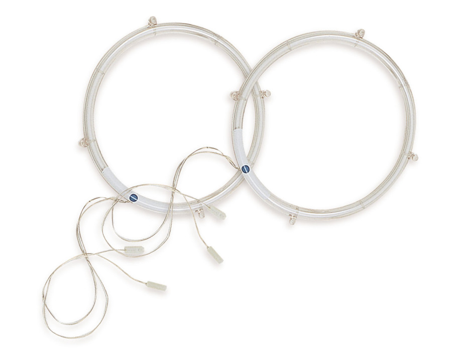 LUCI NEON BLU TONDI COPPIA