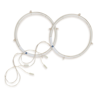 LUCI NEON BLU TONDI COPPIA