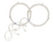 LUCI NEON BLU TONDI COPPIA