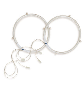 LUCI NEON BLU TONDI COPPIA