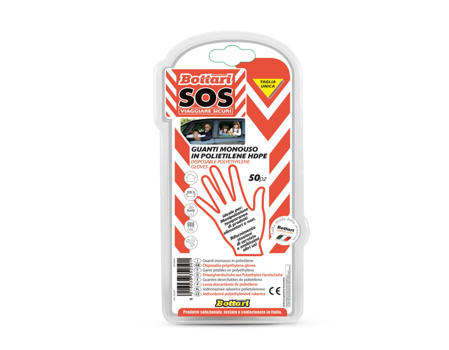 S-O-S- SET GUANTI 50 PZ UNIVER