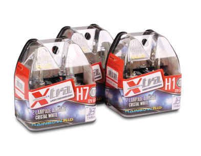 SET 2PZ LAMP-XENON RAINBOW BLU