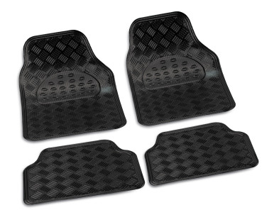 SET 4 PZ-TAPP-LAMIN-RIGHE NERO