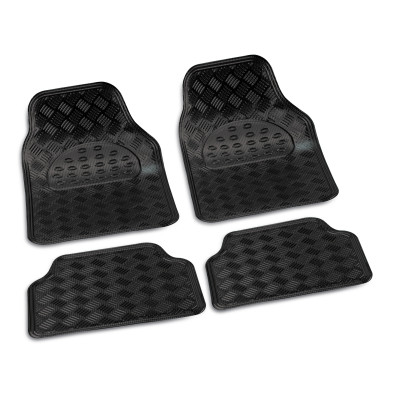 SET 4 PZ-TAPP-LAMIN-RIGHE NERO