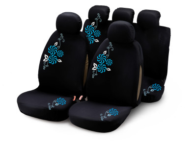 SET FODERA MY FLOWER SWIVEL BL