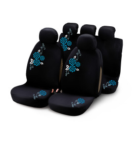 SET FODERA MY FLOWER SWIVEL BL