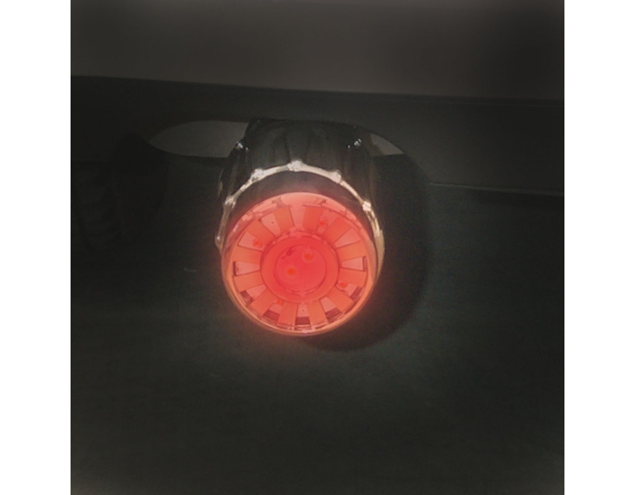 TERMINALE MARMITTA CON LED ROS