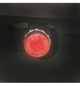 TERMINALE MARMITTA CON LED ROS