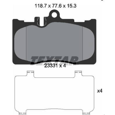 RSR-PASTIGLIE FRENO POSTERIOREE FIAT