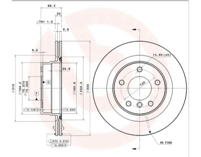 RSR-DISCHI FRENO POSTERIORE BMW SERIE