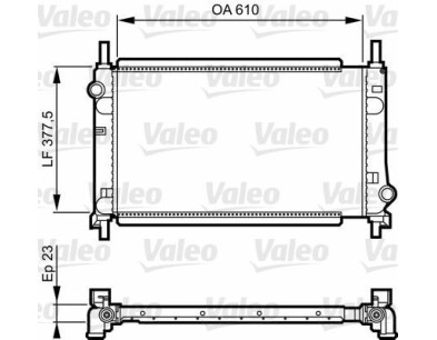 TH138 Radiatore Acqua Ford Cougar - Originale Valeo