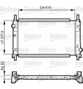 TH138 Radiatore Acqua Ford Cougar - Originale Valeo