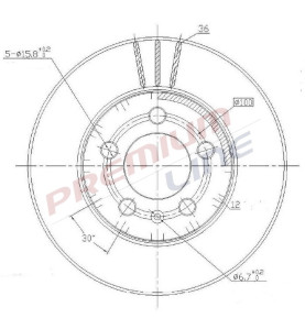 T24_COPPIA DISCHI FRENO DIAM 256 VENTILATO