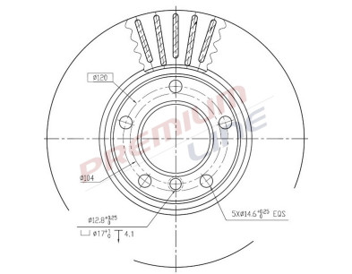 T24_COPPIA DISCHI FRENO DIAM 295/5 VENTILATO