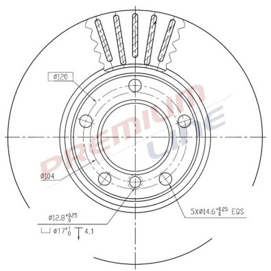 T24_COPPIA DISCHI FRENO DIAM 295/5 VENTILATO