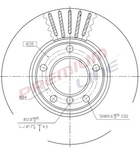 T24_COPPIA DISCHI FRENO DIAM 295/5 VENTILATO