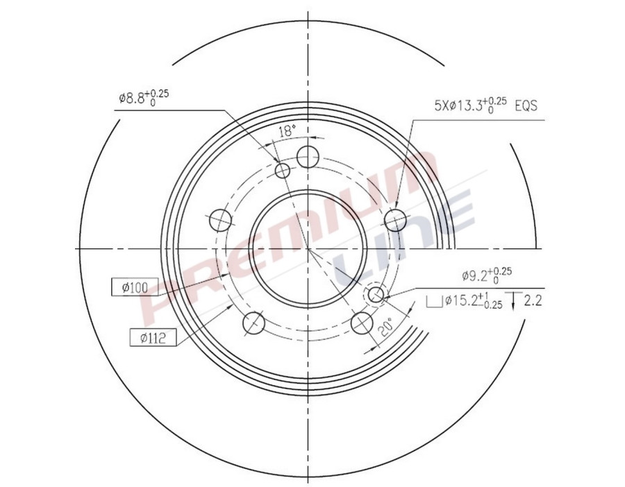 T24_COPPIA DISCHI FRENO DIAM 277/5 PIENO