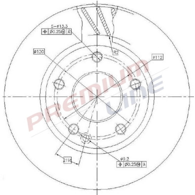 T24_COPPIA DISCHI FRENO DIAM 260 VENTILATO