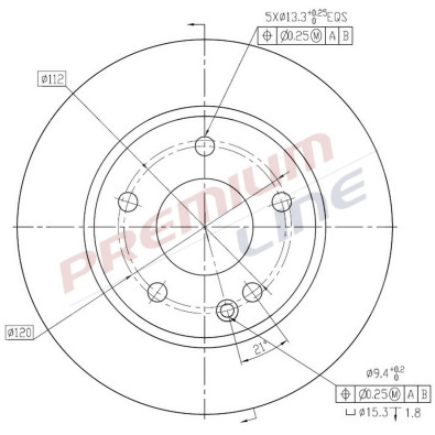 T24_COPPIA DISCHI FRENO DIAM 260 PIENO