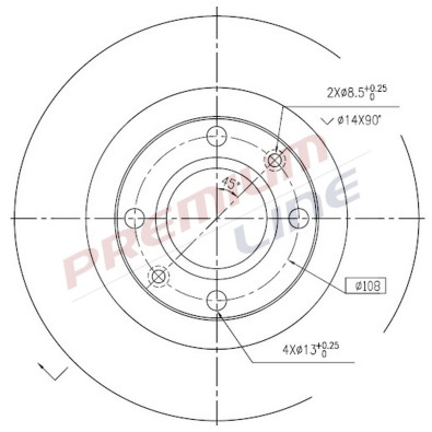 T24_COPPIA DISCHI FRENO DIAM 266 PIENO
