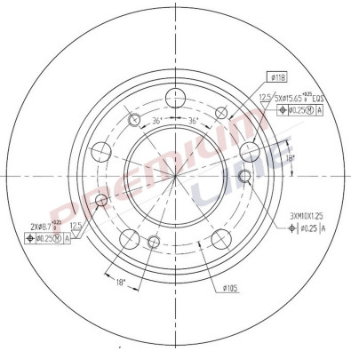 T24_COPPIA DISCHI FRENO DIAM 256 PIENO