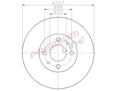 T24_COPPIA DISCHI FRENO DIAM 257 PIENO