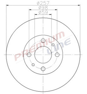 T24_COPPIA DISCHI FRENO DIAM 257 PIENO