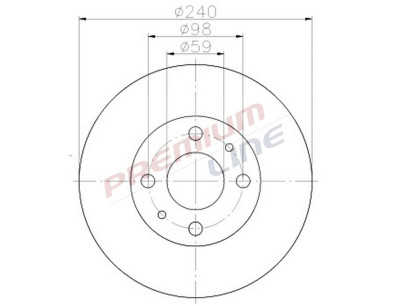 T24_COPPIA DISCHI FRENO DIAM 240 PIENO