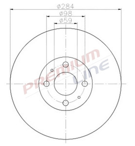 T24_COPPIA DISCHI FRENO DIAM 284 VENTILATO