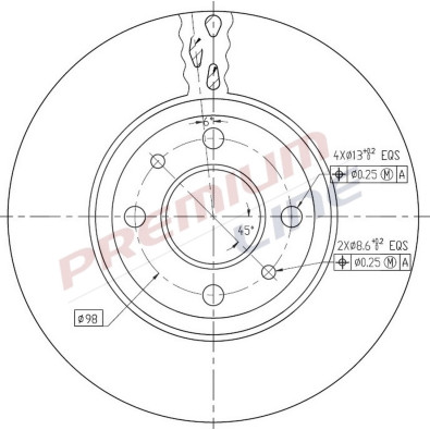 T24_COPPIA DISCHI FRENO DIAM 257 VENTILATO