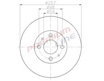 T24_COPPIA DISCHI FRENO DIAM 257 VENTILATO OE 60801754