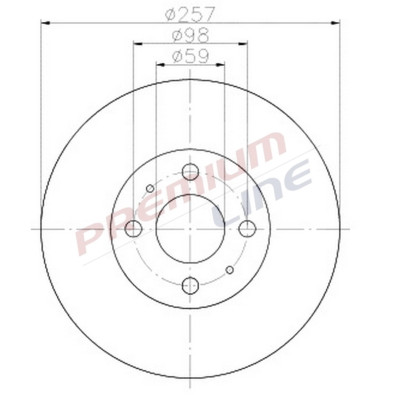 T24_COPPIA DISCHI FRENO DIAM 257 VENTILATO OE 60801754