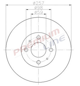 T24_COPPIA DISCHI FRENO DIAM 257 VENTILATO OE 60801754