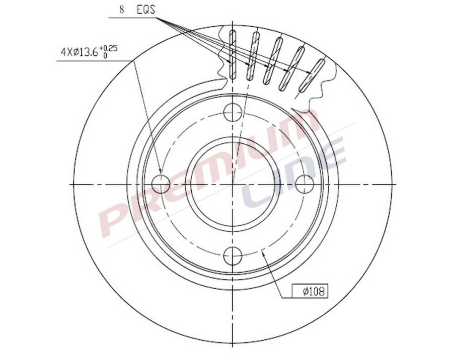 T24_COPPIA DISCHI FRENO DIAM 239/5 VENTILATO