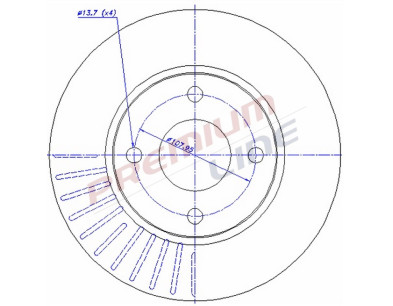 T24_COPPIA DISCHI FRENO DIAM 258 VENTILATO